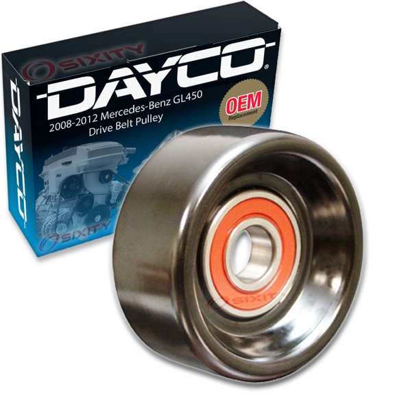 Dayco Drive Belt Tensioner Pulley compatible with Mercedes-Benz GL450 4.6L V8 2008-2012
