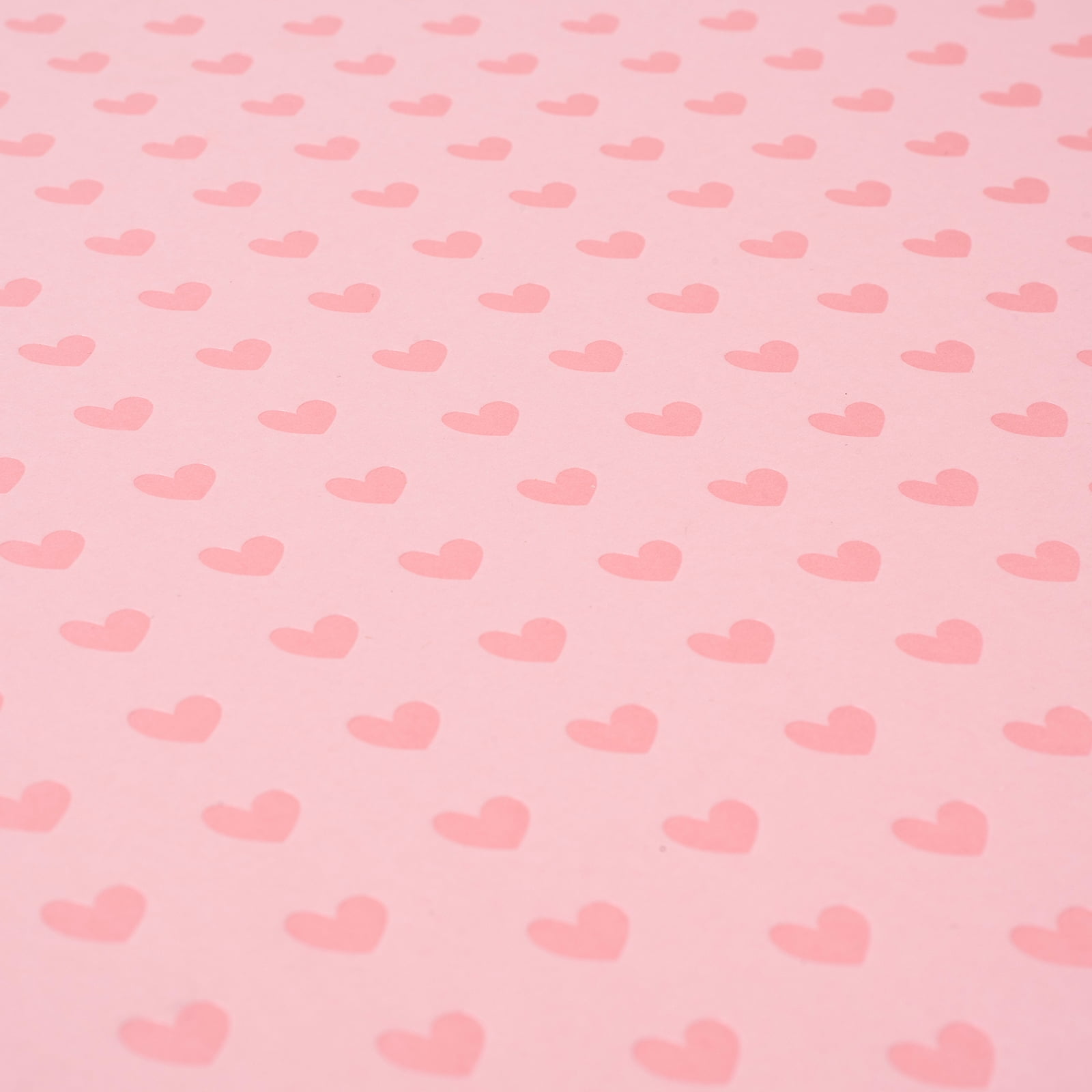 Recollections Pink Foil Heart Paper, 12" x 12", 30 Pack