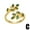 C, variant on Leaves Design Ring Adjustable Zircon Copper Jewelry Elegant Unique Fashion Accessory For Her EverydayWear Gift