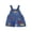 Blue, variant on RUINIXCW Toddler Girl Boy Back to School Overalls Shorts Kids Pre Kindergarten Outfits Baby Boys Girls First Day of School Outfit Pencil Apple Letter Embroidery Adjustable Strap Fall Summer Jumpsuit