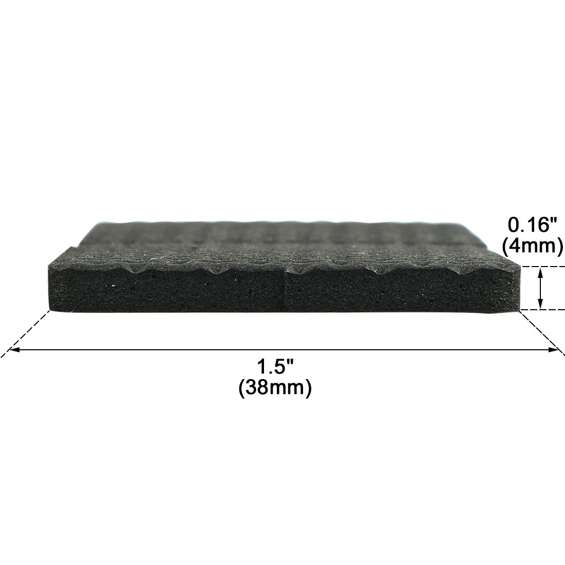 8 Pieces Black Floor Furniture Guard Anti Slip Skid Pads Protector 38mmx38mmx4mm