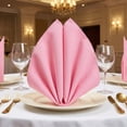 thumbnail image 2 of Set of 12 Cloth Napkins, Washable and Reusable Table Dinner Napkins for Restaurant, Weddings, Event and Parties Light Pink 12x12inch, 2 of 6