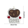 thumbnail image 3 of HongHeng Clearance Under $2.00 Coffee Hand Towel Thick Fleece Embroidered Towel Cute Hand Towel Kitchen Children's Small Towel Holiday Gift Suitable for Kitchen and Bathroom, 3 of 6