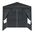 thumbnail image 3 of 6.5x6.5FT Party Tent Portable Outdoor Canopy Shelter - Waterproof Garden Gazebo with Sidewalls - Gray Event Tent for Patio, Backyard, Picnic, 3 of 9