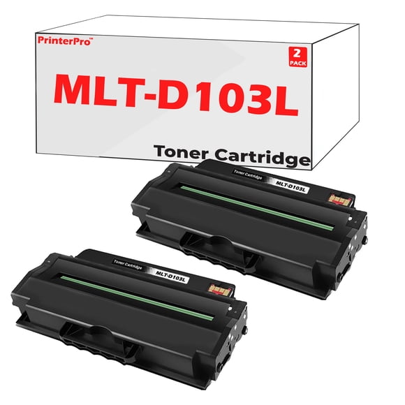 Printer Pro™ Compatible Replacement for Samsung MLT-D103L Toner Cartridge D103L mltd103 for SCX-4729FW 4729 4726FN 4727FD 4728FD 4728FW 4729FD 4729FWX ML-2950 2955DW 2950ND 2951D 2955ND 2955FW (2PK)
