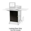 XTRA WIDE PRES CART OPT LOCKING CABINET (Black)