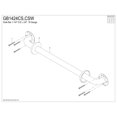 thumbnail image 3 of Kingston Brass GB1424CSW Made To Match 24-Inch x 1-1/4-Inch O.D. Stainless Steel ADA Grab Bar in White, 3 of 5