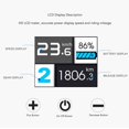 thumbnail image 4 of Electric Bike Display, Dustproof ABS Data Display Electric Bike LCD Meter  for Bike Modification, 4 of 8