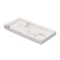 thumbnail image 2 of Imitation Marble Resin Tray Bathroom Storage Tray Rectangular Jewelry Storage Tray Kithen Tray , white, 2 of 7