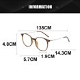 thumbnail image 3 of Gafas simples de montura grande multilaterales anti-luz azul, hechas de vidrio, metal y resina., 3 of 6