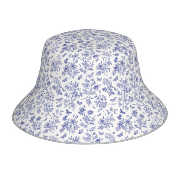 Balery Floral Butterfly Sun Hats for Men Women Bucket Hat UPF 50  Buckey Hat Boonie Hat Foldable UV Protection Hiking Beach Fishing Summer