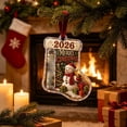thumbnail image 2 of Clearance! Christmas Snowman Cash Gift Holder Ornament, 2026 Acrylic Stocking Money Holder, Indoor Outdoor Home Decor, Christmas Decorations for Xmas Tree Holiday Gifting, 2 of 7
