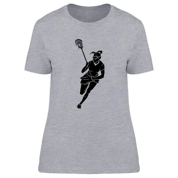 Lacrosse Woman Design T-Shirt Women -Image by Shutterstock, Female XX-Large