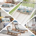 thumbnail image 6 of Teal Blue Coastal Pillow Covers 12"x20", Summer Beach Starfish Shell Coral Nautical Soft Brushed Microfiber Breathable Throw Pillow Covers, Decorative Pillowcase with Zipper for Couch Sofa Bedroom, 6 of 9