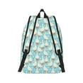thumbnail image 2 of Bixox White Geese and Flower Printing Canvas Backpack Lightweight Casual Travel Backpack School Backpack Fits 15.6 Inch Notebook, 2 of 5