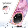 thumbnail image 5 of YB IMD Series-16 Style-E For Xiaomi Redmi A3/Poco C61 4G Case Marble Pattern 2.0mm TPU Phone Cover, 5 of 5