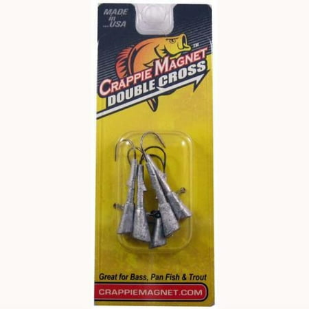 - LELAND LURES Leland Crappie Magnet Replacement Heads 5ct 1/8oz Unpainted CMRH-18UP