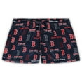 thumbnail image 3 of Women's Concepts Sport White/Navy Boston Red Sox Plus Size Tank Top & Shorts Sleep Set, 3 of 3