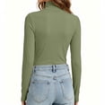 thumbnail image 5 of GUACER Women's Turtleneck Tops Long Sleeve Slim Fit Stretch Knit Shirts Lightweight Layering Undershirts Fall Winter Casual Basics, 5 of 9