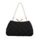 thumbnail image 3 of Bolso de mano con cierre de beso para mujer, ligero, moderno, de noche, estilo retro Negro, 3 of 9