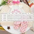 thumbnail image 6 of TOWED22 Baby Girl Clothes Long Sleeve Romper 3Pcs Baby Girl Outfits Flare Pants Set with Headband Fall Baby Girl Winter Clothes,Color: White,Size:3-6 M, 6 of 9