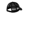 thumbnail image 3 of Sport Tek Adult Unisex Regular Mesh Back Cap Black/Black One Size Fits All, 3 of 3