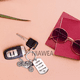 thumbnail image 5 of Llavero De Moda Acero Inoxidable Con Moto Maneja Con Cuidado PLATA, 5 of 5