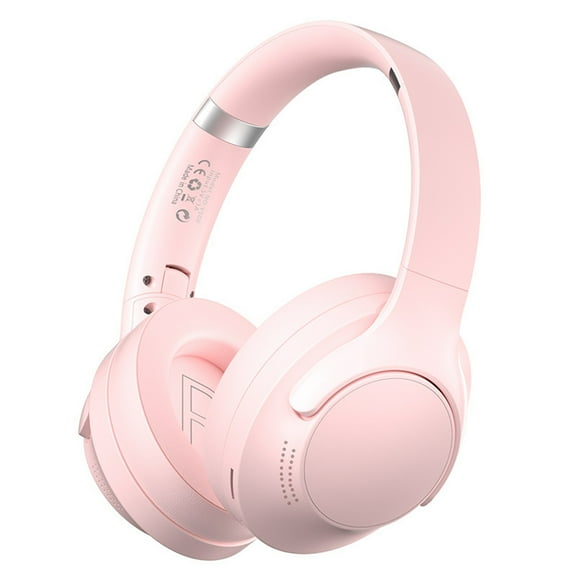 ANC Over-Ear Noise Cancelling Wireless Headphones with Charging Cable, 22 Hr Battery, Microphone, Works with iPhone Android and Bluetooth Devices