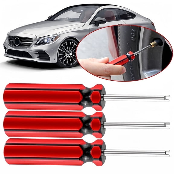 Guwzn 3pcs Car Auto Screwdriver Valve Stem Core Remover Tire Tube Installer Repair Tool
