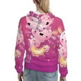 thumbnail image 7 of Lsque Cute Pink Axolotl A Pattern Casual Women's Hoodie,Hooded Sweatshirt with Kangaroo Pocket,Pullover Hoodie with Eye-catching Drawstrings-Medium, 7 of 7