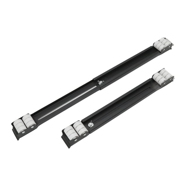 2pcs Rouleau d'Appareil à Meubles Résistant Acier 300kg Charge Portant la Machine Extensible Mobile pour Lave-Vaisselle