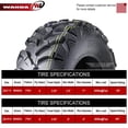 thumbnail image 4 of Set 4 WANDA AT MASTER ATV/UTV Tires 22x7-11 Front & 22x10-9 Rear /6PR P341 - Solid Mud Deep Tread 10250/10251 â€¦, 4 of 10