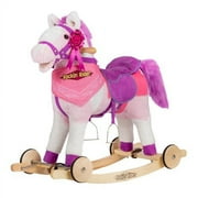 Rockin' Rider Apple 2-in-1 Horse Female Child Rocking Horse Ride-On