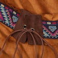 thumbnail image 4 of Sonducket Traje indio retro de gamuza con borlas étnicas para mujer Traje de nativo americano Disfraces de disfraces Caqui METRO, 4 of 6