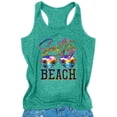 thumbnail image 2 of LAZYCHILD Womens Beach Tank Top Summer Vacation Shirt Funny Glasses Vest Salty Beach Sleeveless, 2 of 7
