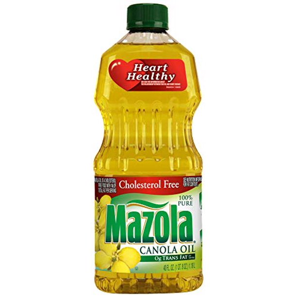 Mazola Canola Oil, 40 Fluid Ounce 12 per case.