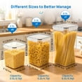 thumbnail image 5 of Sindcom 8 pcs Large Airtight Food Storage Containers, Sindcom Flour Canisters, for Kitchen Organization, 5 of 9