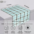 thumbnail image 5 of HEIRLOOM COMFORT Gingham Check Kitchen Towels 12 Pack, 18"x26", 100% Cotton, Super Absorbent & Quick Dry, Dish Towel for Drying Dishes, Washable, Everyday Use - Mint Green, Aqua Green, White, 5 of 6