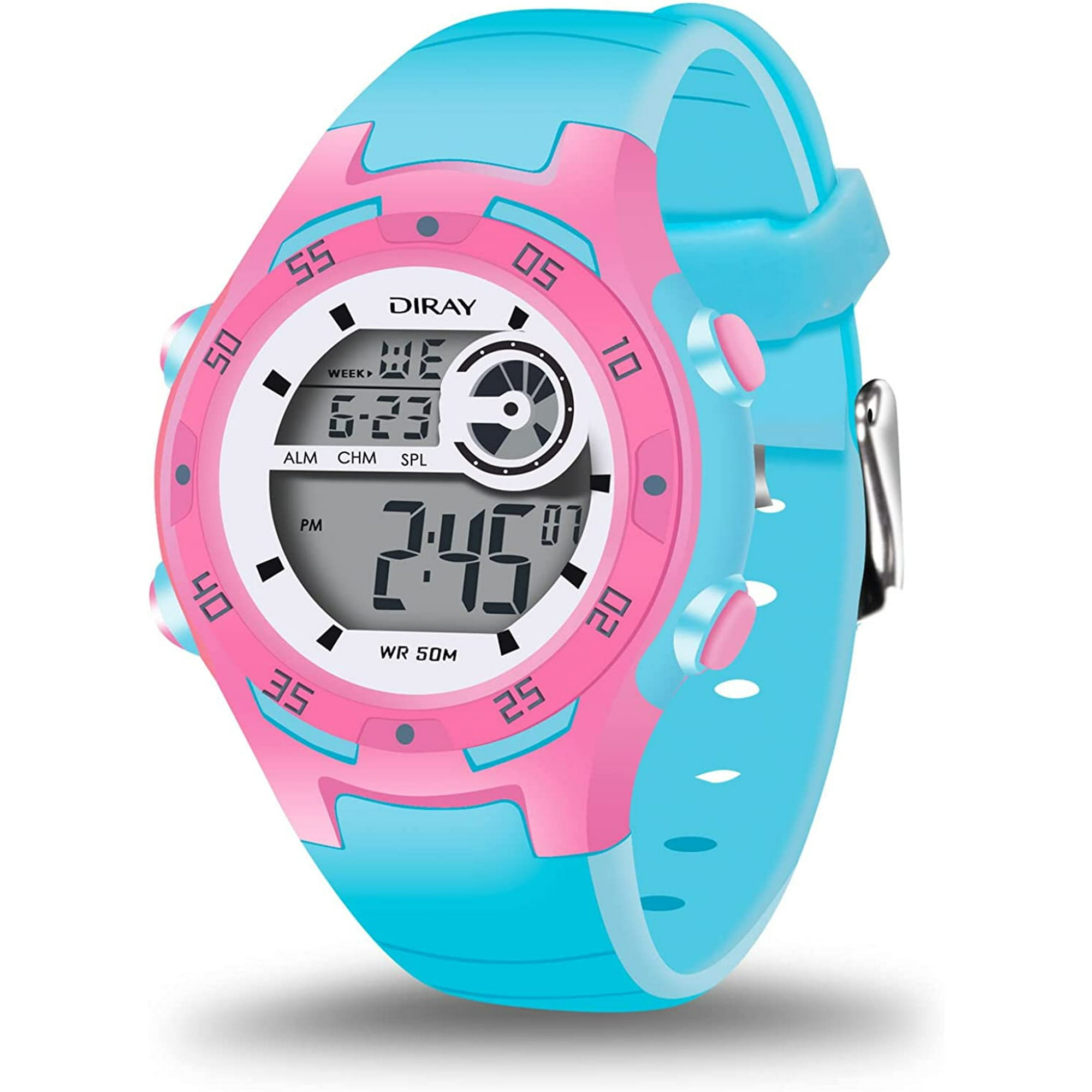 Children s Watch Digital Sports Watch Boys and Girls Outdoor Waterproof Watch Alarm Stopwatch Children s Watch 5 10 Years Old Blue Walmart