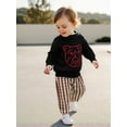 thumbnail image 5 of BemeyourBBs Girls Knit Sweaters Long Sleeve Bulldog/Elephant Embroidery Knitwear, 5 of 9