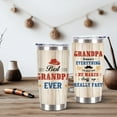 thumbnail image 2 of Grandpa Gifts, 20 Oz Grandpa Tumbler with Brush & Straw, Papa Gifts, Grandpa Birthday Gifts, Gifts for Elderly Men, Grandpa Tumbler Cup, Christmas Grandfathers Day Gifts, 2 of 6