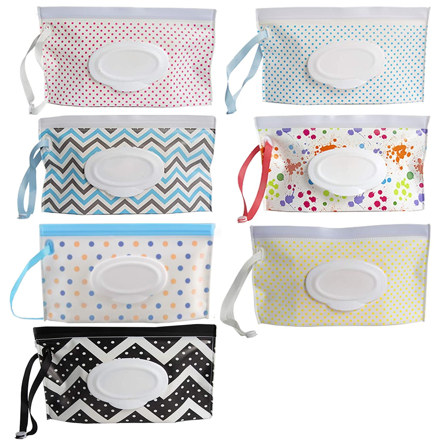 Portable Wet Wipe Pouch Reusable Baby Wipes Dispenser Travel Diaper Refillable 