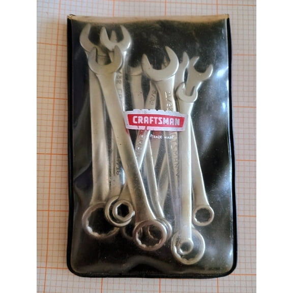 Craftsman USA 10 Piece SAE Combination Ignition Wrenches Complete 9-43441 -V-