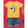 thumbnail image 3 of A Panda With Hearts T-Shirt Juniors -Image by Shutterstock,  Large, 3 of 4