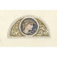 thumbnail image 2 of Elihu Vedder 14x11 Black Ornate Wood Framed Double Matted Museum Art Print Titled: Study for Lunette with Female&nbsp;Head (ca.&nbsp;1893), 2 of 5