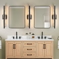 thumbnail image 6 of Matte Black Modern Bathroom Vanity Light 27 inch Dimmable LED Bath Bar Light Fixtures Over Mirror Wall Sconce Picture Lights for Paintings Cabinets Bedroom, 6 of 8