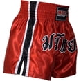 thumbnail image 6 of Men Boxing Shorts MMA Mauy Thai Training Fitness Gym Cage Fight Kickboxing Trunks Clothing Red 2X-Small, 6 of 7