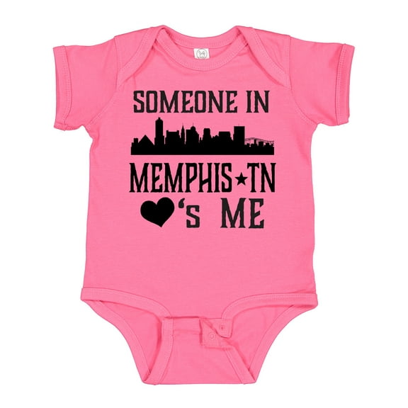 Inktastic Memphis Tennessee Someone Loves Me Skyline Boys or Girls Baby Bodysuit