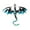 Blue, variant on Cartoon Flying Dragon Shaped Brooch Pin Party Brooch Pin