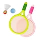 thumbnail image 5 of Raqueta de de bádminton duradera para , juguetes de juego de raqueta de volante de pelota, juguete interactivo para padres e hijos y rosa Macarena Raquetas de bádminton, 5 of 8